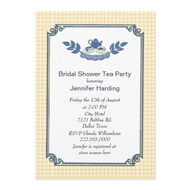 Yellow Gingham  Tea Party