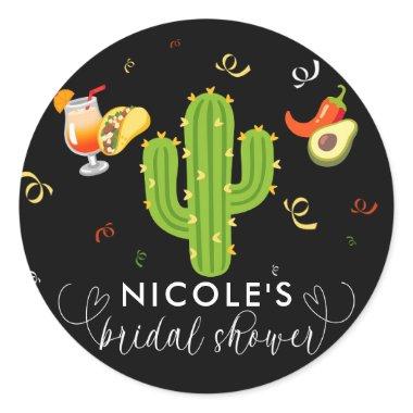 Yellow Heart Cactus Fiesta Love  Classic Round Sticker