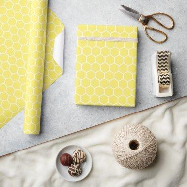 Yellow Honeycomb Wrapping Paper