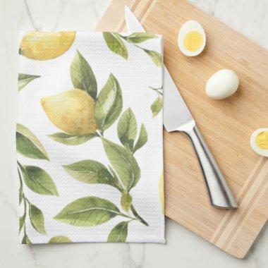 Yellow Lemon Mediterranean  gift Kitchen Towel