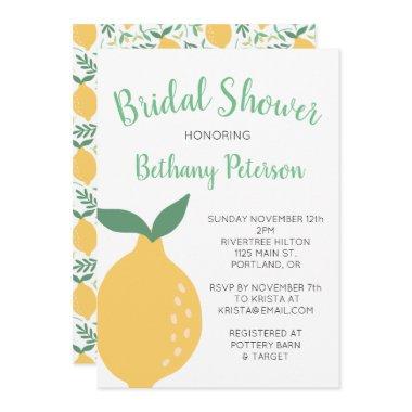 Yellow Lemon Pattern With Name