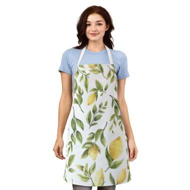 Yellow Lemon Sorrento Mediterranean  Apron
