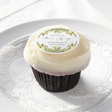 Yellow Lemon Sorrento Mediterranean  Edible Frosting Rounds