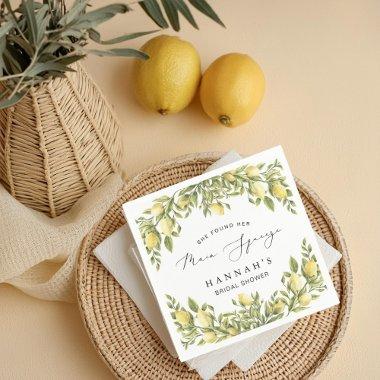 Yellow Lemon Sorrento Mediterranean  Napkins