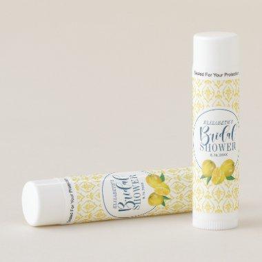 Yellow Lemon Tile Bridal Shower Lip Balm