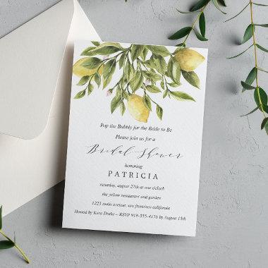 Yellow Lemons and Foliage Wedding