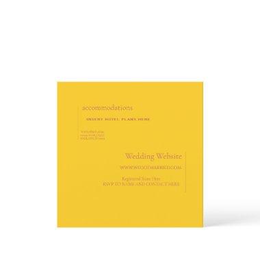 Yellow, Orange & Rust Accommodation Enclosure