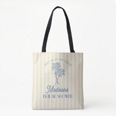 Yellow Palm Spring Pastel Beach  Tote Bag