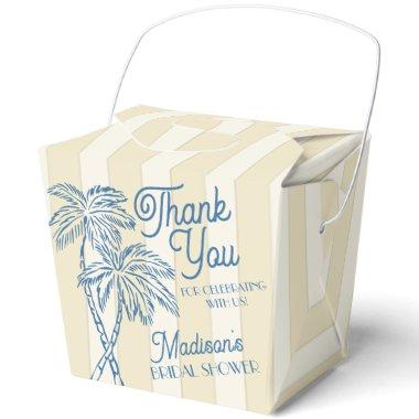 Yellow Palm Springs Pastel Beach  Favor Boxes