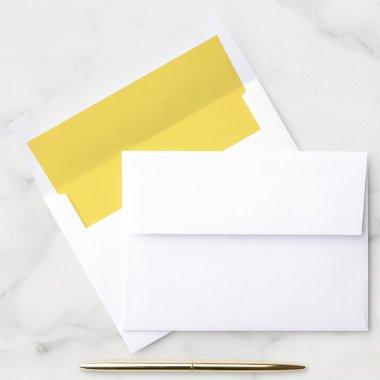 Yellow solid color simple wedding envelope liner