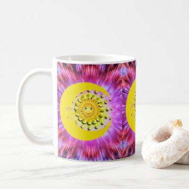 Yellow Sun Moon, Pinkish Mug