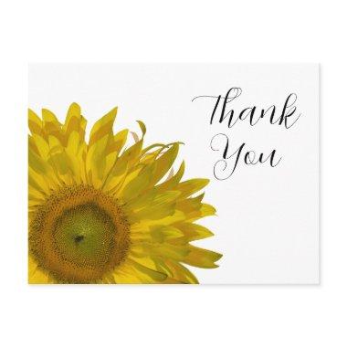 Yellow Sunflower Thank You Post