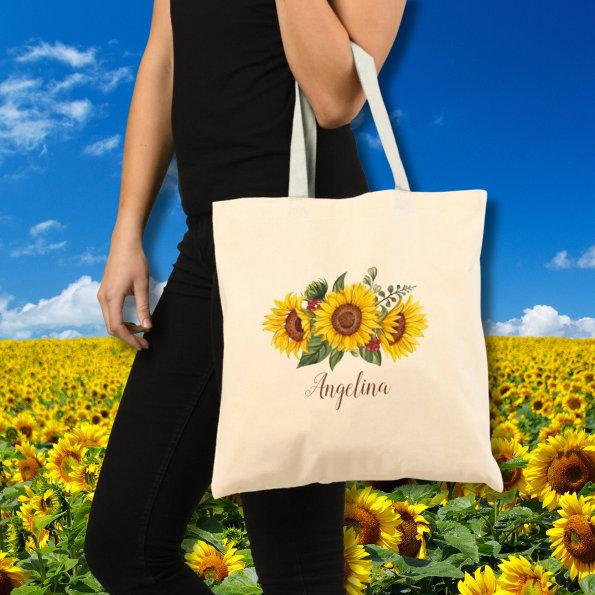 Yellow Sunflowers  Gift Tote Bag