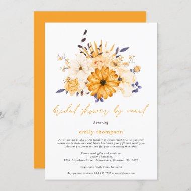 Yellow Watercolor Florals Bridal Shower by Mail Invitations