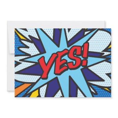 YES Fun Retro Comic Book Pop Art