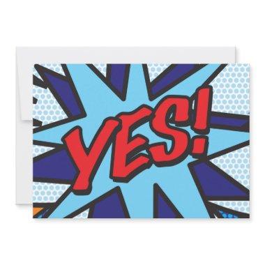 YES Your Message Speech Bubble Fun Retro Announcement