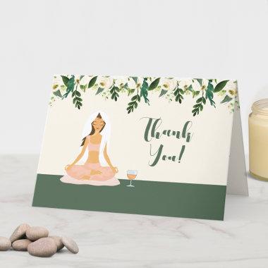 Yoga Bride Mimosa Bridal Shower Thank You