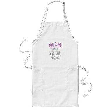 You And Me Forever Wedding Engagement Party Apron
