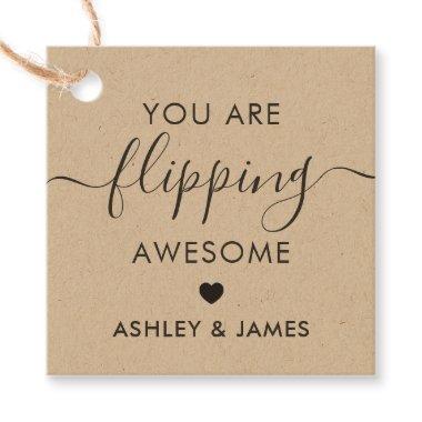 You are Flipping Awesome Gift Tag, Kraft Favor Tags