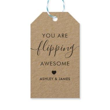 You are Flipping Awesome Gift Tag, Kraft Gift Tags