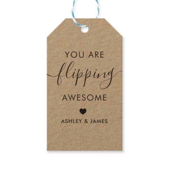 You are Flipping Awesome Gift Tag, Kraft Gift Tags