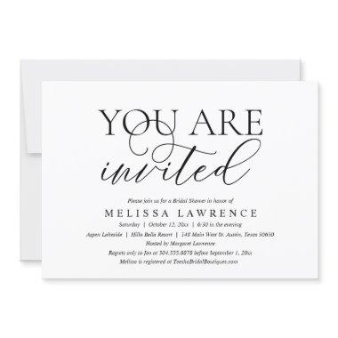 You Are Invited, Modern  Party Invita