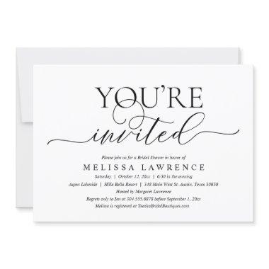 You Are Invited, Modern  Party Invita