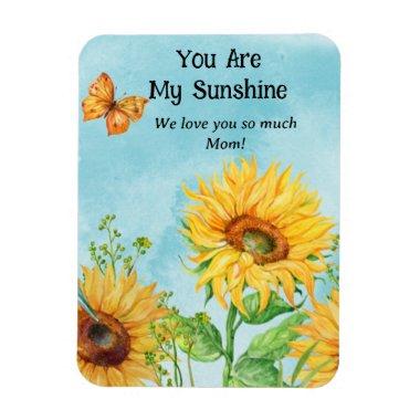 YOU ARE MY SUNSHINE SUNFLOWER MAGNET (Personalize)