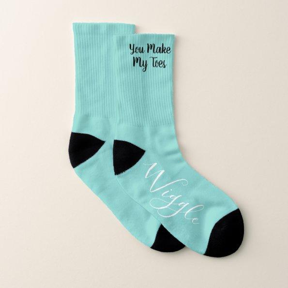 You Make My Toes Wiggle Groom Bridal Party Favor Socks