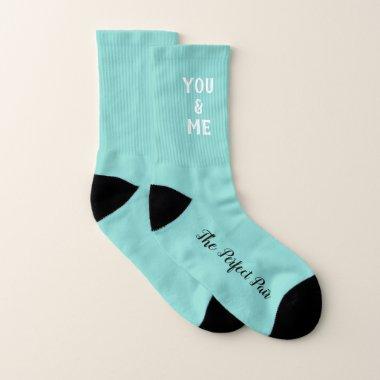 You & Me Bride Groom Valentine Wedding Party Favor Socks