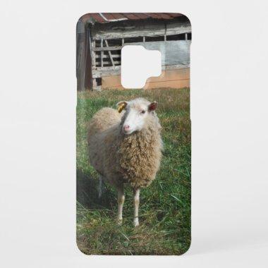 Young White Sheep on the Farm Case-Mate Samsung Galaxy S9 Case