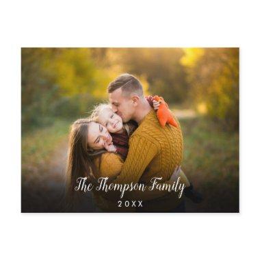 Your Favourite Family Photo Script Name Holiday Post