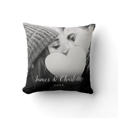 Your Favourite Photo Script Name Throw Pillow