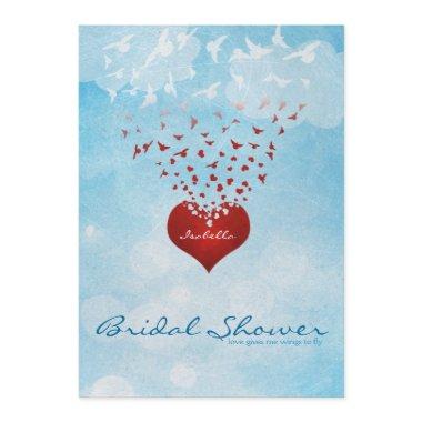 Your Love Gives Me Wings Bridal Shower Invitations