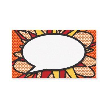 Your Message Speech Bubble Fun Retro Comic Book Enclosure