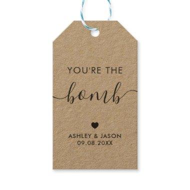 You're the Bomb, Hot Chocolate Bomb or Bath Bomb Gift Tags