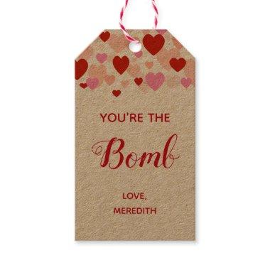 You're the Bomb Valentine's Day Bath Bomb Gift Tag