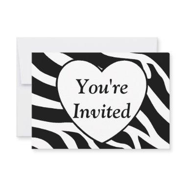 Zebra Invitations