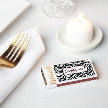 Zebra print matchboxes