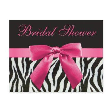 Zebra Stripes & Pink Printed Bow