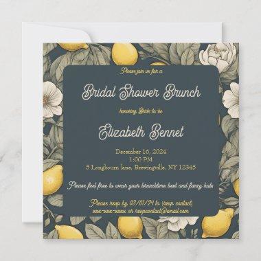 'Zest Wishes' Lemon Bridal Shower Invitations